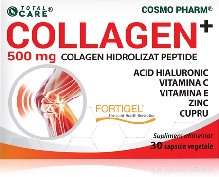 Cosmo Pharm Collagen+ 500 mg capsule pentru articulații, ligamente și piele
