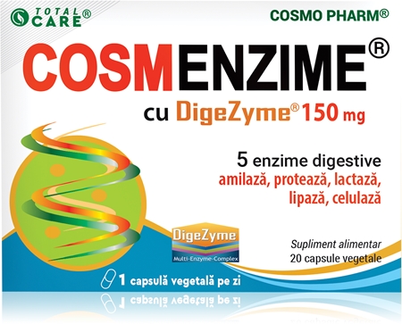 Cosmo Pharm CosmEnzyme + DigeZyme capsule cu enzime digestive