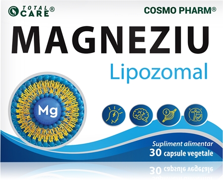 Cosmo Pharm Magneziu Lipozomal capsule pentru tratamentul deficienței de magneziu în organism