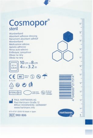 Cosmopor Steril 10 cm x 8 cm opatrunek samoprzylepny
