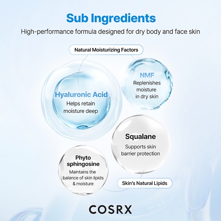Cosrx Skin Barrier Moisturizing Cream nawilżający krem do ciała odnawiający barierę ochronną skóry