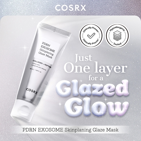Cosrx PDRN EXOSOME Skinplaning Glaze Mask rozjaśniająca maseczka do twarzy z efektem wzmacniającym