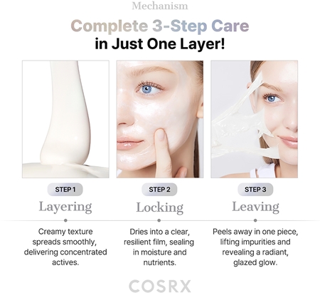 Cosrx PDRN EXOSOME Skinplaning Glaze Mask rozjaśniająca maseczka do twarzy z efektem wzmacniającym