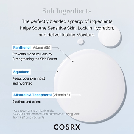 Cosrx The Ceramide Skin Barrier Moisturizing Mist mgiełka nawilżająco-ochronna do wzmocnienia bariery skórnej