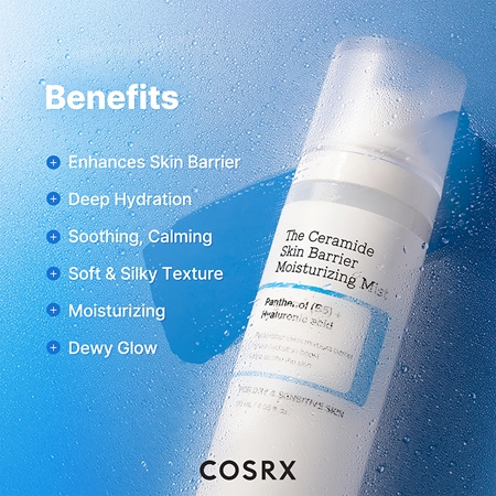 Cosrx The Ceramide Skin Barrier Moisturizing Mist mgiełka nawilżająco-ochronna do wzmocnienia bariery skórnej