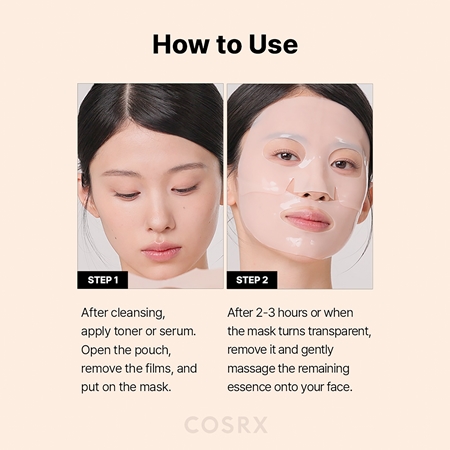 Cosrx 5 PDRN Hyaluronic Acid Vital Hydrating Hydrogel Mask maska hydrożelowa o intensywnym działaniu dla efektu rozjaśnienia i wygładzenia skóry