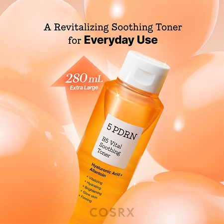 Cosrx 5 PDRN B5 Vital Soothing Toner rewitalizujący tonik dla efektu rozjaśnienia i wygładzenia skóry