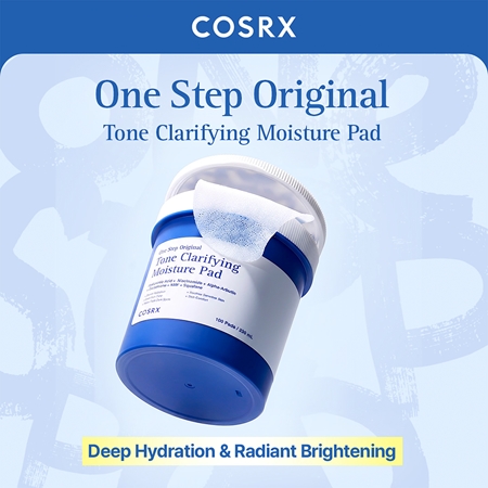 Cosrx One Step Original Tone Clarifying Moisture Pad patchs toniques pour un effet naturel