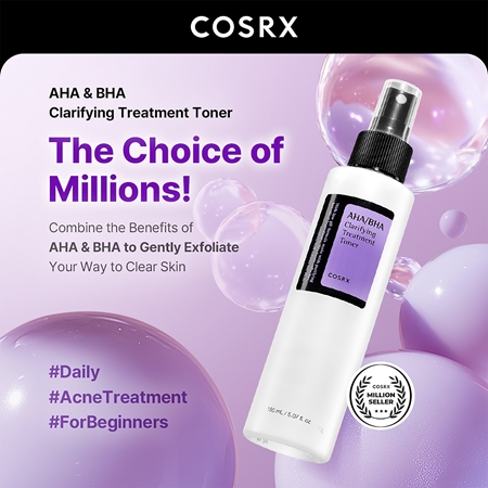 Cosrx AHA/BHA oczyszczający tonik