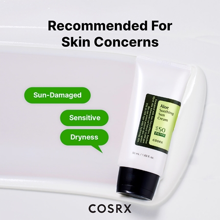 Cosrx Aloe Soothing Sun Cream apsaugos nuo saulės kremas SPF 50