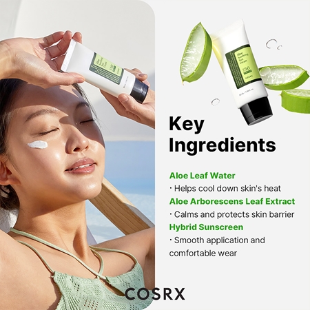 Cosrx Aloe Soothing Sun Cream apsaugos nuo saulės kremas SPF 50