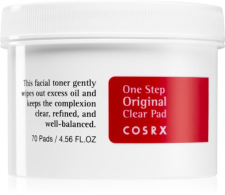 Cosrx One Step Original toalhetes de limpeza para redução de oleosidade da pele