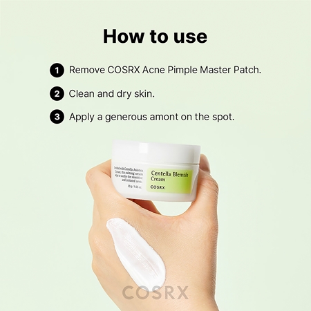 Cosrx Centella Blemish Cream odżywczy krem łagodzący przeciw zaczerwienieniom skóry
