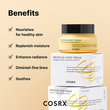 Cosrx Full Fit Propolis lekki krem intensywnie nawilżający