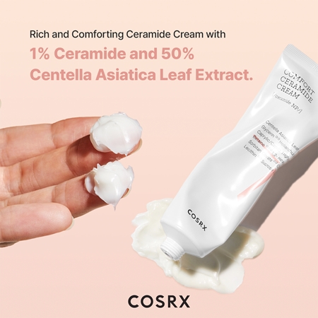Cosrx Comfort Ceramide lekki krem nawilżający do łagodzenia