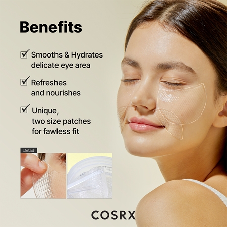 Cosrx Advanced Snail Hydrogel Eye Patch hydrożelowa maska wokół oczu do rozjaśnienia i nawilżenia