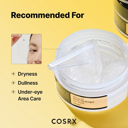 Cosrx Advanced Snail Hydrogel Eye Patch hydrożelowa maska wokół oczu do rozjaśnienia i nawilżenia