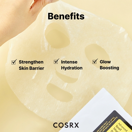 Cosrx Advanced Snail Power Essence maseczka przeciwzmarszczkowa w płachcie o działaniu nawilżającym
