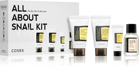 Cosrx Advanced Snail All About Snail Kit rinkinys intensyvaus drėkinamojo poveikio