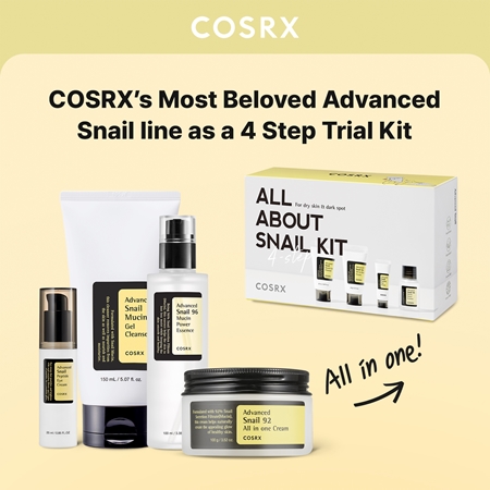 Cosrx Advanced Snail All About Snail Kit zestaw intensywnie nawilżający