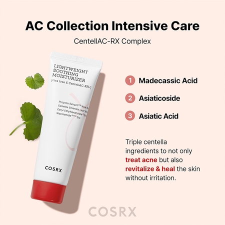 Cosrx AC Collection moisturising and soothing cream for problem skin
