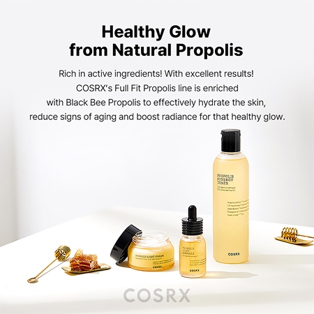 Cosrx Full Fit Propolis tonik do twarzy dla efektu rozjaśnienia i wygładzenia skóry