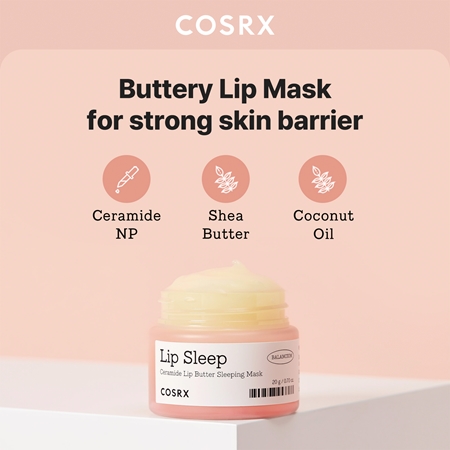 Cosrx Balancium Ceramide nawilżająca maska do ust na noc
