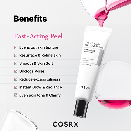 Cosrx The AHA BHA PHA LHA peeling żelowy przeciw zaskórnikom