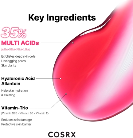 Cosrx The AHA BHA PHA LHA peeling żelowy przeciw zaskórnikom