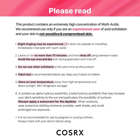 Cosrx The AHA BHA PHA LHA peeling żelowy przeciw zaskórnikom