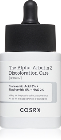 Cosrx The Alpha-Arbutin 2 Discoloration Care Serum for skin with hyperpigmentation