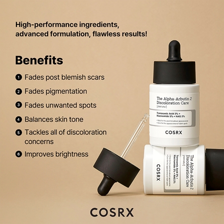 Cosrx The Alpha-Arbutin 2 Discoloration Care serum do skóry z przebarwieniami