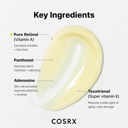 Cosrx Retinol 0.1 krem do twarzy nawilżająco-wygładzający z retinolem