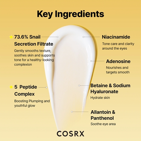 Cosrx Advanced Snail Peptide Eye Cream krem rozjaśniająco-nawilżający do okolic oczu