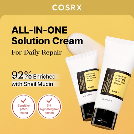 Cosrx Advanced Snail 92 All In One krem intensywnie odżywiający z ekstraktem ze śluzu ślimaka