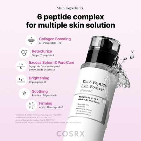 Cosrx The 6 Peptide Skin Booster Serum serum regenerująco-ujędrniające do skóry suchej i wrażliwej