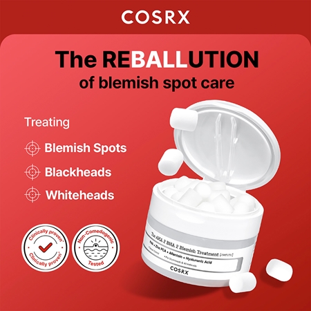 Cosrx The AHA 2 BHA 2 Blemish Treatment Serum antytrądzikowa pielęgnacja punktowa