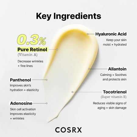 Cosrx The Retinol 0.3 krem do twarzy z retinolem