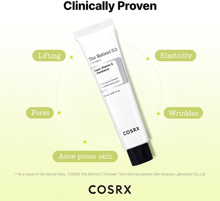 Cosrx The Retinol 0.3 krem do twarzy z retinolem