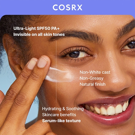 Cosrx Ultra-Light Invisible Sunscreen ultra lekki krem do opalania twarzy i ciała SPF 50+