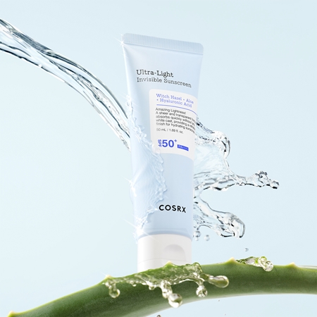 Cosrx Ultra-Light Invisible Sunscreen ultra lekki krem do opalania twarzy i ciała SPF 50+