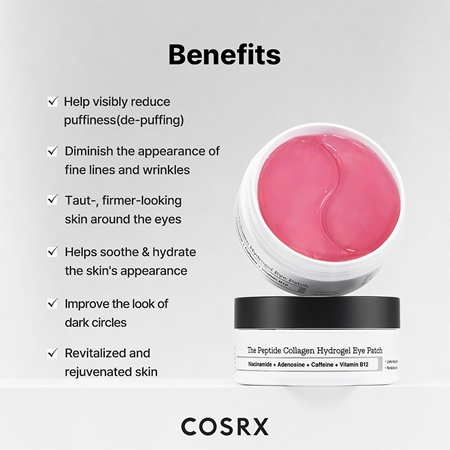 Cosrx The Peptide Collagen Hydrogel Eye Patch Hydrogel Eye Mask with anti-ageing effect