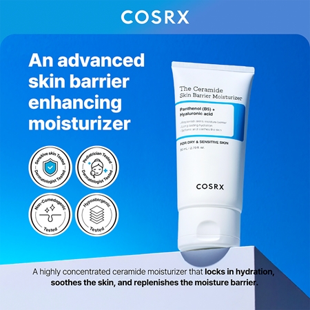 Cosrx The Ceramide Skin Barrier Moisturizer krem intensywnie nawilżający do wzmocnienia bariery skórnej