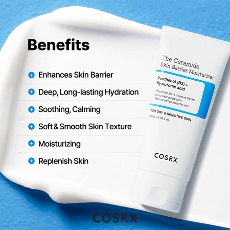 Cosrx The Ceramide Skin Barrier Moisturizer krem intensywnie nawilżający do wzmocnienia bariery skórnej