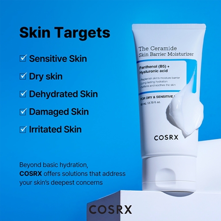 Cosrx The Ceramide Skin Barrier Moisturizer krem intensywnie nawilżający do wzmocnienia bariery skórnej