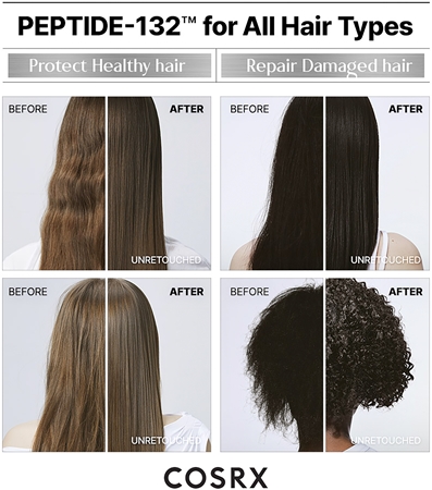 Cosrx Peptide - 132 Ultra Perfect Hair Bonding Shampoo wzmacniający szampon do włosów zniszczonych o działaniu uspokajającym