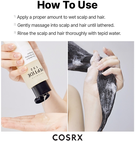 Cosrx Peptide - 132 Ultra Perfect Hair Bonding Shampoo wzmacniający szampon do włosów zniszczonych o działaniu uspokajającym
