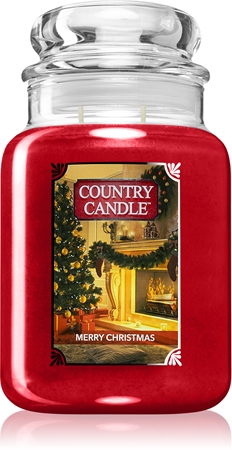Country Candle Merry Christmas vonná svíčka