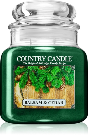 Country Candle Balsam & Cedar mirisna svijeća