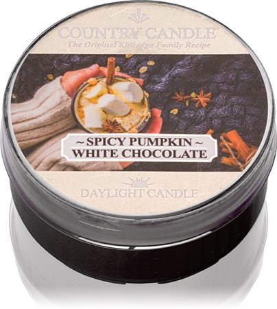 Country Candle Spicy Pumpkin White Chocolate čajová sviečka